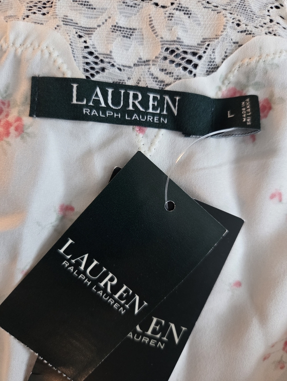 Ralph Lauren Floral Robe With Lace Trim NWT - Picture 11 of 12